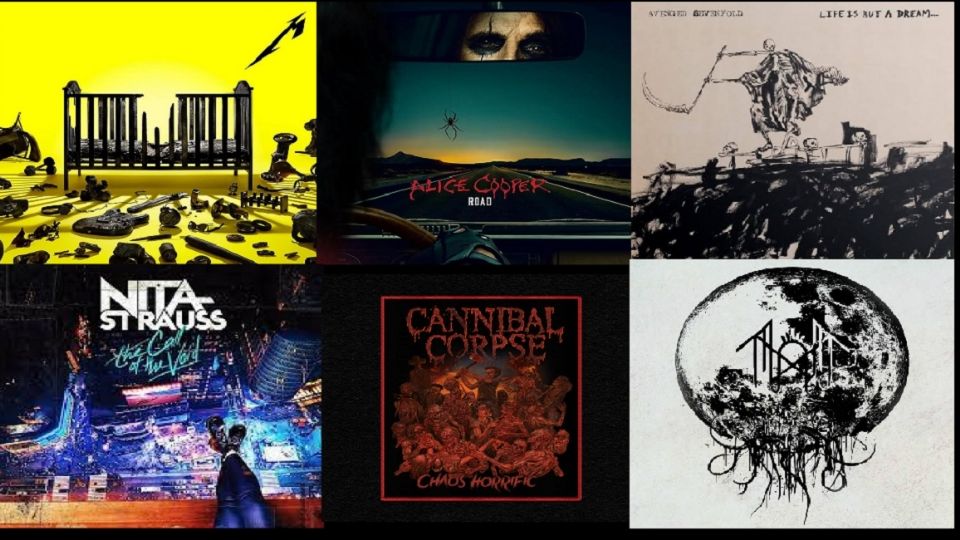 Portadas de seis de los mejores álbumes de 2023.