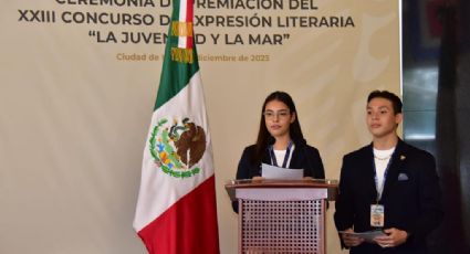 Secretaría de Marina reconoce a los ganadores del concurso literario 'La Juventud y la Mar'