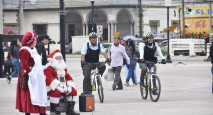 Intensifican seguridad en el centro de Monterrey por temporada navideña