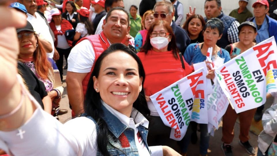 Alejandra Del Moral agradeció las muestras de cariño y el respaldo que ha recibido de la militancia tricolor.