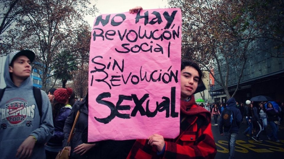 Protestas a favor de la revolución sexual