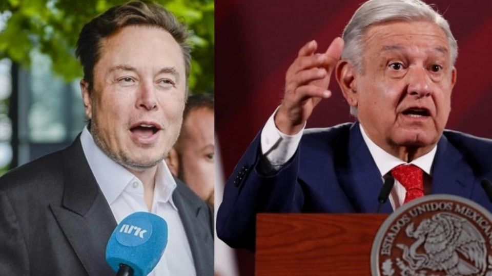 Elon Musk, CEO de Tesla, y Andrés Manuel López Obrador, presidente de México.