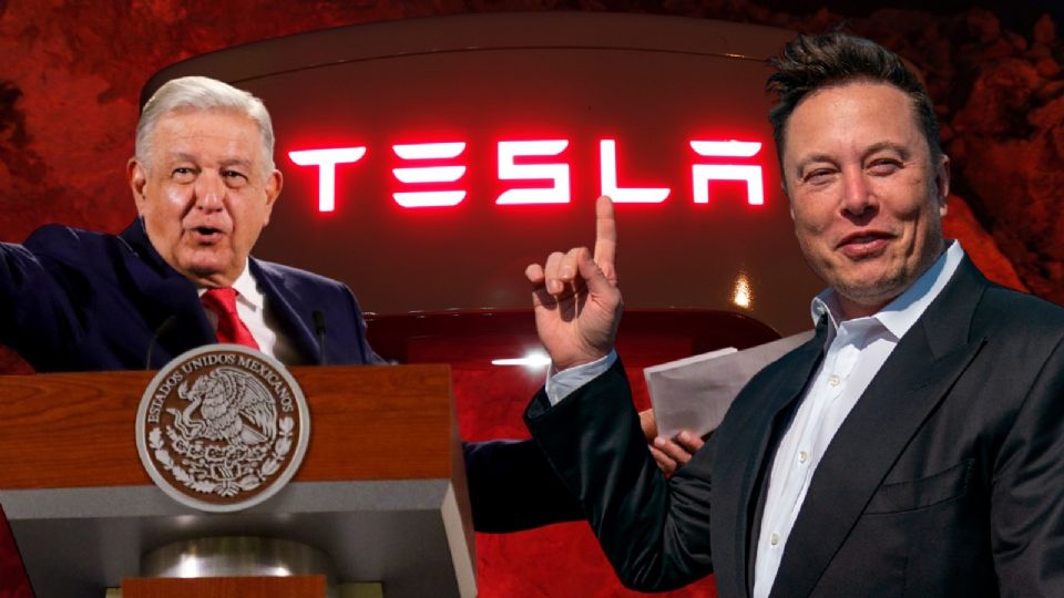 AMLO y Elon Musk.