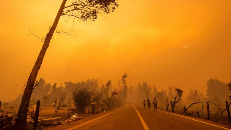 Las regiones de Biobío, Ñuble y La Araucanía son las más afectadas por los incendios.