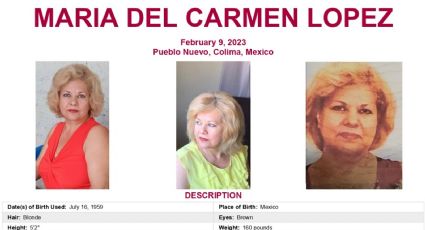 Secuestran a mujer estadounidense en Colima; FBI ofrece recompensa a cambio de información