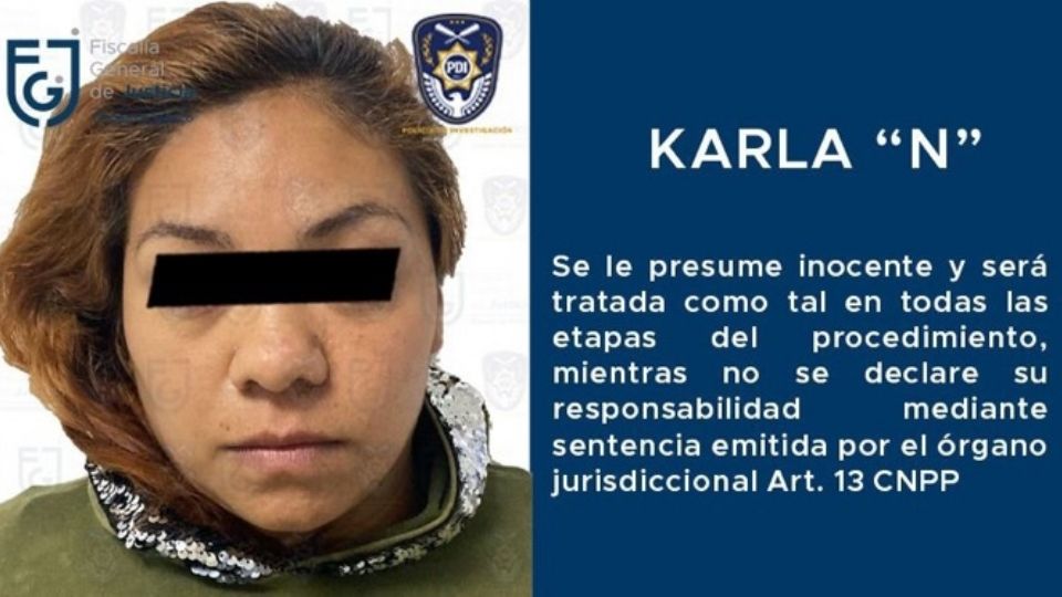 Agentes de PDI - FGJCDMX aprehendieron a Karla “N”, octava persona posiblemente implicada en los hechos.