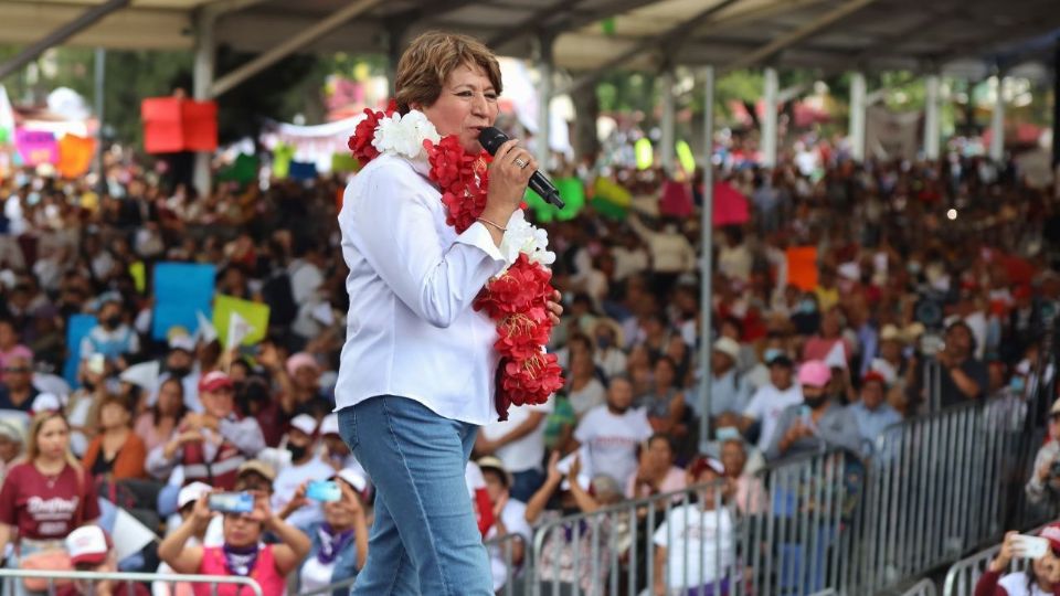 Delfina Gómez, candidata a gobernadora del Edomex.
