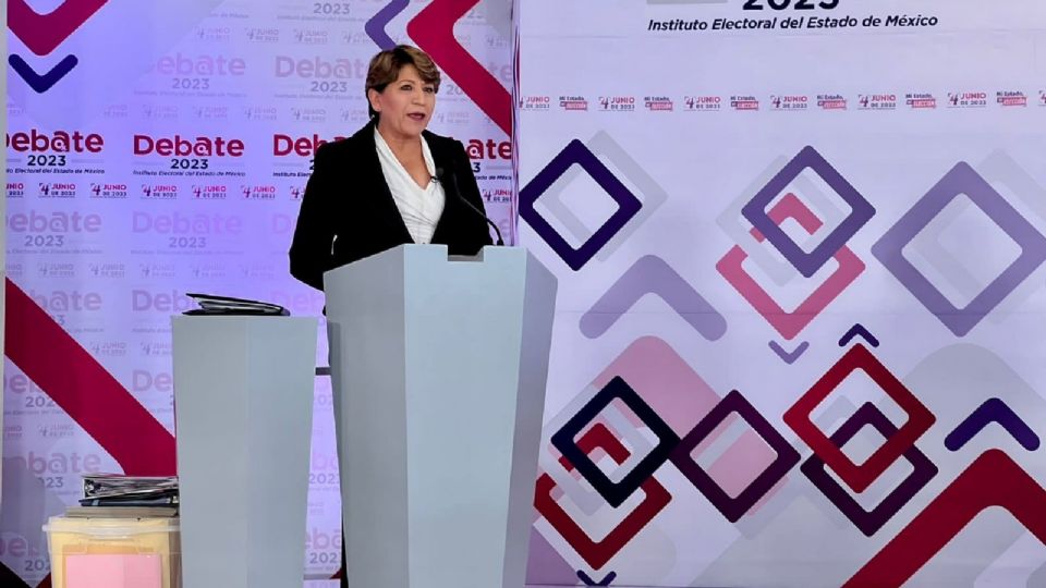 Delfina Gómez, candidata a la gubernatura del Edomex.