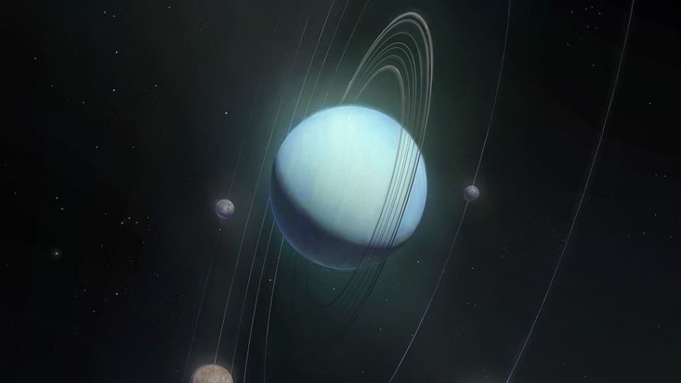El telescopio James Webb capturó una nueva imagen de Urano.