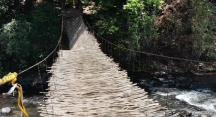 Colapsa puente colgante en Malinalco, Edoméx; hubo siete lesionados | FOTOS