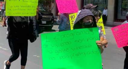 Madres solteras marchan para exigir su derecho a vivienda digna
