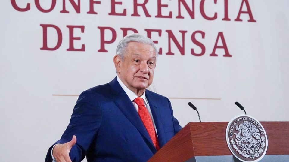 Presidente Andrés Manuel López Obrador en su conferencia mañanera.