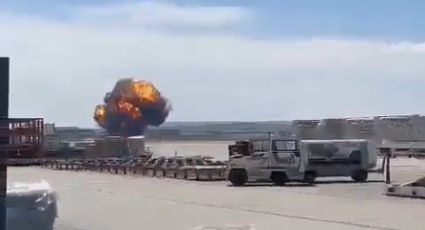 Un avión del Ejército español se estrelló durante exhibición aérea | VIDEO