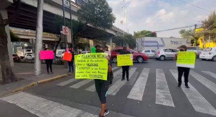 Vecinos de Iztacalco se manifiestan por riesgo de explosión de gasolina