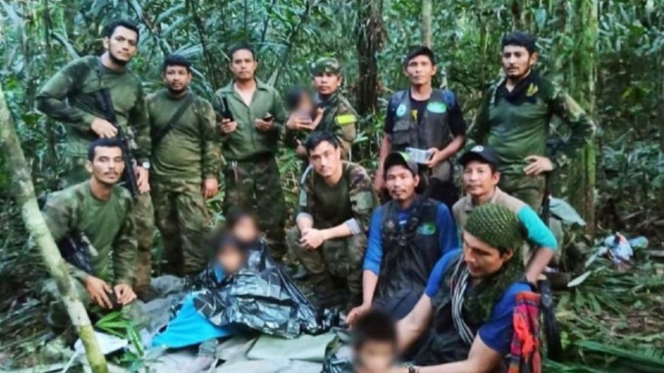 Rescatistas hallan a niños perdidos en la selva de Colombia