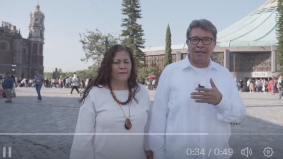 Ricardo Monreal realiza actividades previas a las giras autorizadas por Morena, visitando la Basílica de Guadalupe.
