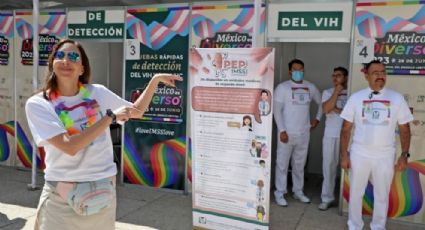 IMSS aplicó pruebas gratuitas de detección de VIH y VHC en marcha del orgullo