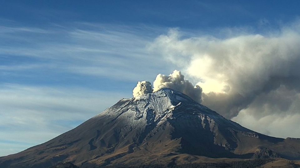 Volcán Popocatépetl.