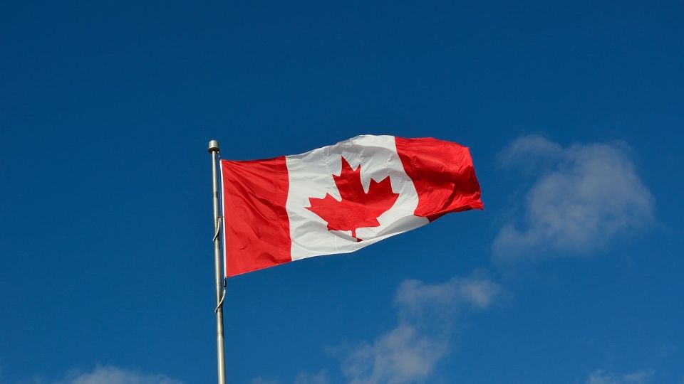 Bandera de Canadá.