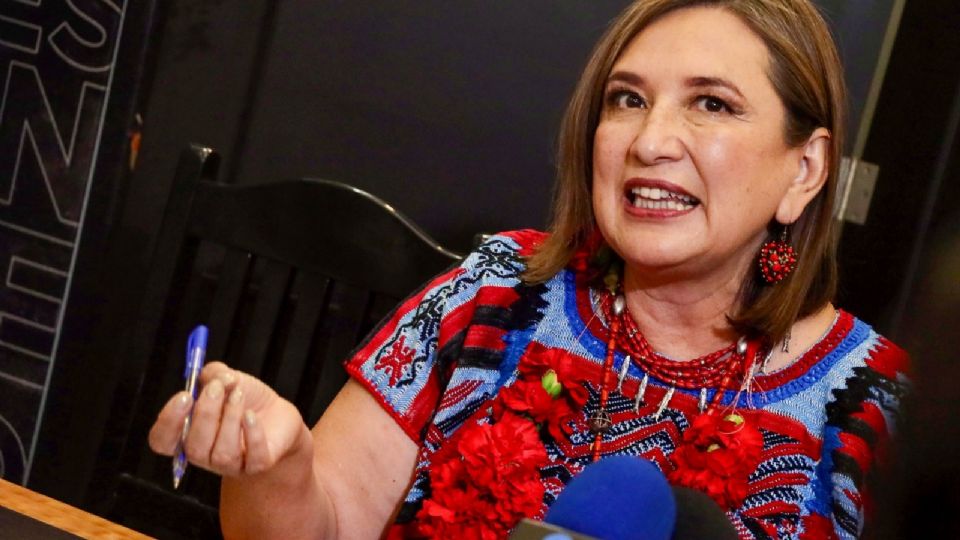 La aspirante a la candidatura presidencial del Frente Amplio por México, Xóchitl Gálvez.