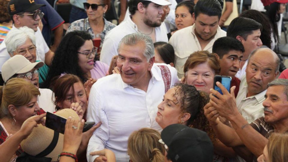 El aspirante presidencial de Morena visitó Tamaulipas.