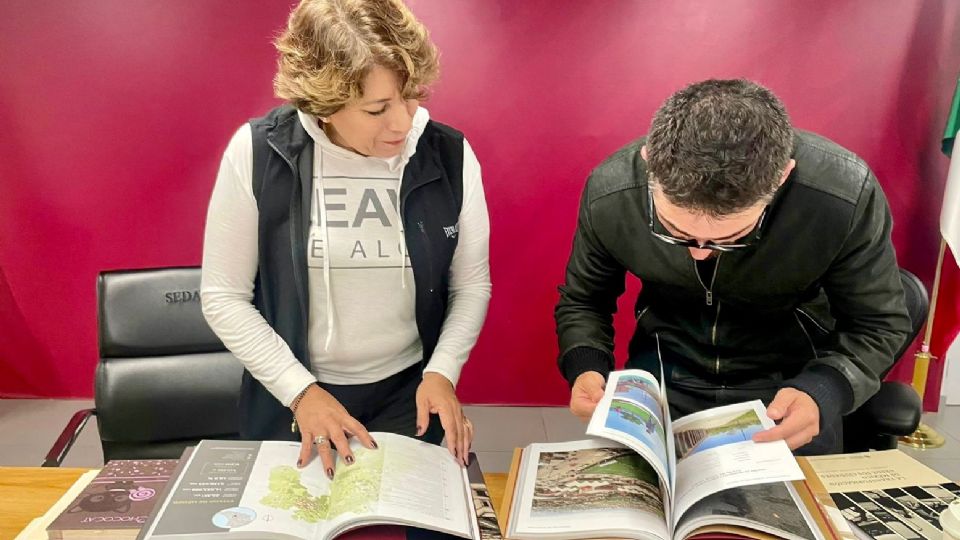 Delfina Gómez, se reunió con el Secretario de Desarrollo Agrario, Territorial y Urbano (SEDATU), Román Meyer.