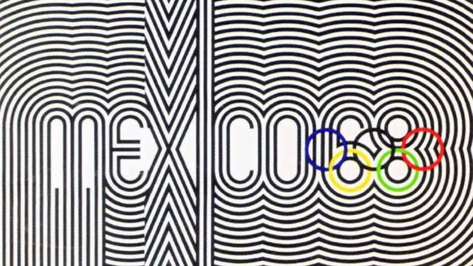 Logo olímpico de México 1968; la pieza de diseño gráfico nacional más representativa.