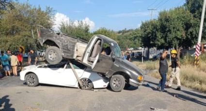 Fuerte accidente vehicular reportado en la Carretera Nacional