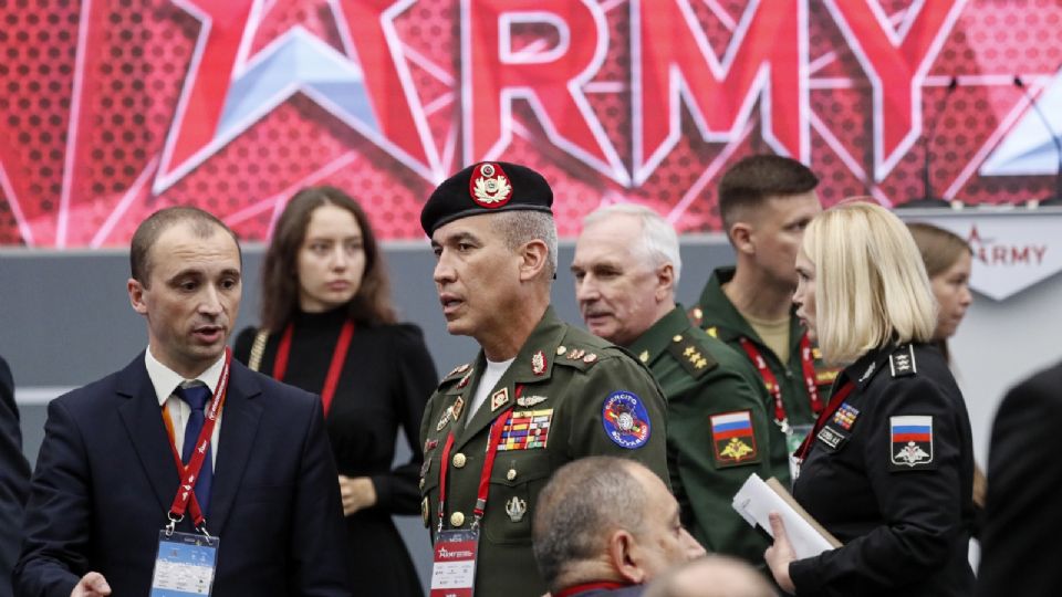 Ceremonia de apertura del Foro Técnico-Militar Internacional 'Army-2023' celebrado en el Parque Patriot en Kubinka, en las afueras de Moscú.