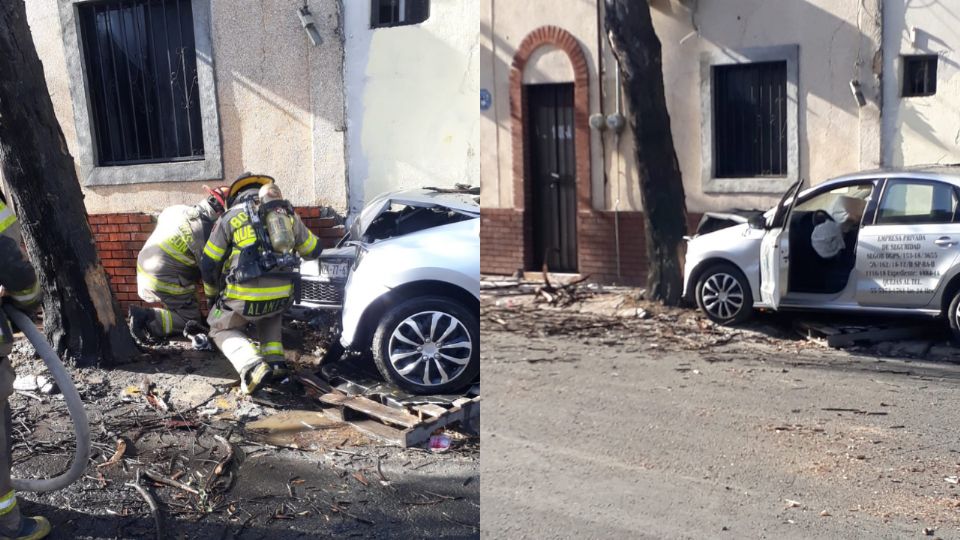 Choque de vehículo provoca fuga de gas