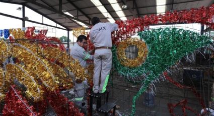 Preparan mosaicos monumentales que adornarán el Zócalo con motivo de las fiestas patrias