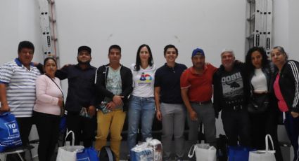 Lía Limón entrega apoyos a familias afectadas por explosión de gas en Punta de Cehuayo