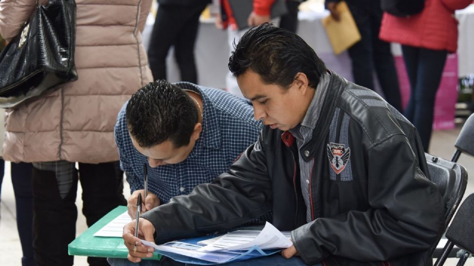 Feria del Empleo que se llevó a cabo en el Parque a Cuauhtémoc.