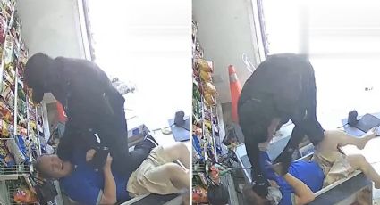 Golpean a adulto mayor en asalto de tienda de Juárez | VIDEO
