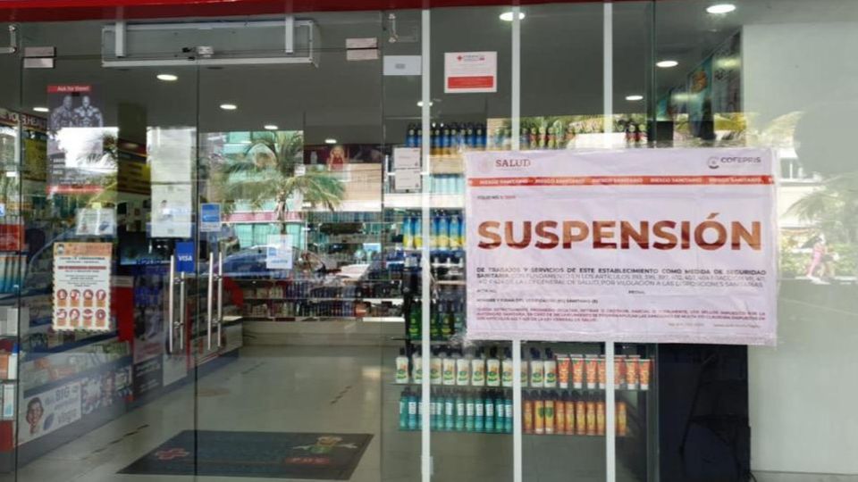 Farmacias suspendidas en Quintana Roo