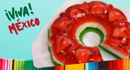 15 de septiembre: Prepara la mejor gelatina tricolor para la noche patria