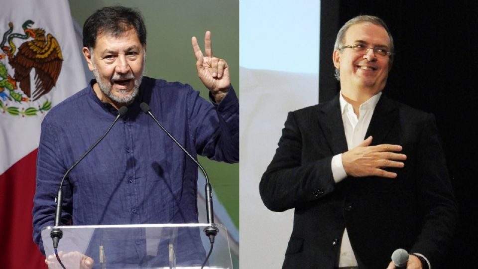 Gerardo Fernández Noroña y Marcelo Ebrard.