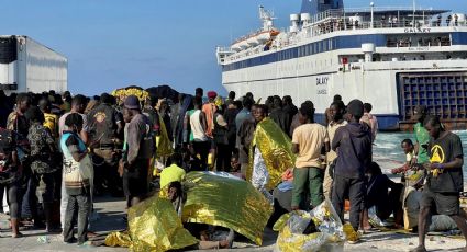 Llegan a Lampedusa casi 10 mil inmigrantes; Italia exige un plan a la ONU