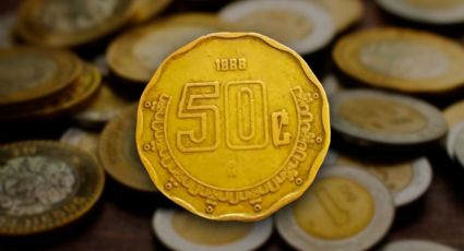 Moneda de 50 centavos se vende en casi un millón de pesos por un 'error'