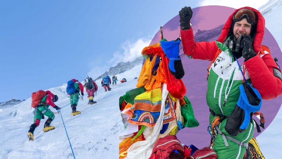 El mexicano conquistó la cima del Everest a los 19 años.