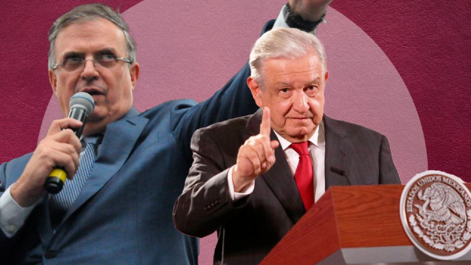 Marcelo Ebrard y Andrés Manuel López Obrador.