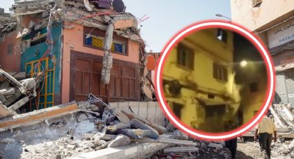 Terremoto en Marruecos: momento exacto en que se derrumba un edificio | VIDEOS