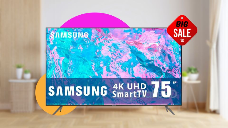 Walmart vende pantalla Samsung 4K de 75 pulgadas a un súper precio