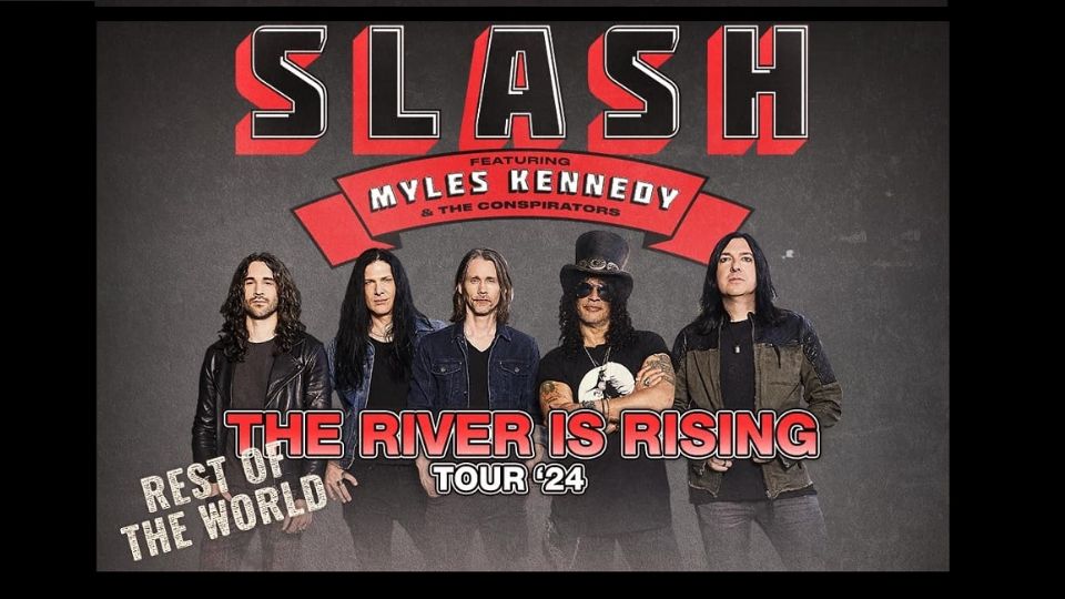 El próximo martes Slash inicia en CDMX su gira 'River is Rising. Rest of the World'.