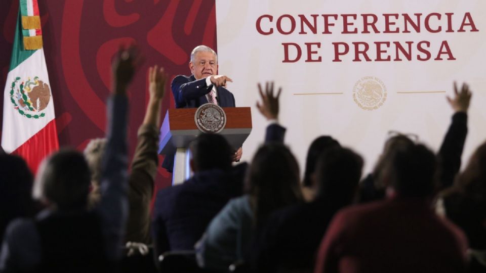 Periodistas en la conferencia de prensa mañanera del presidente Andrés Manuel López Obrador.
