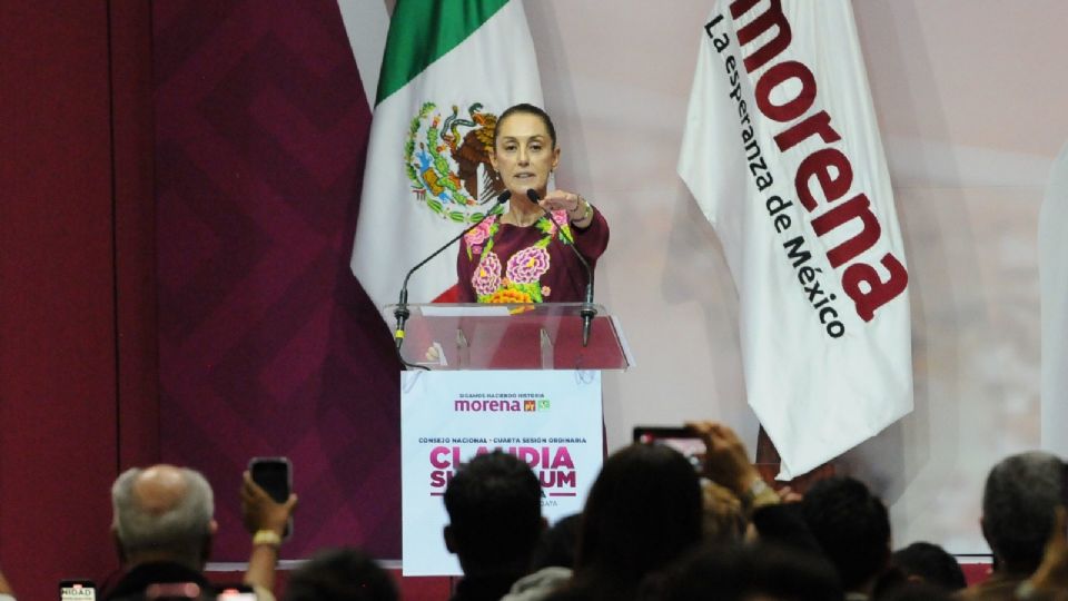 Claudia Sheinbaum, precandidata presidencial por Morena.