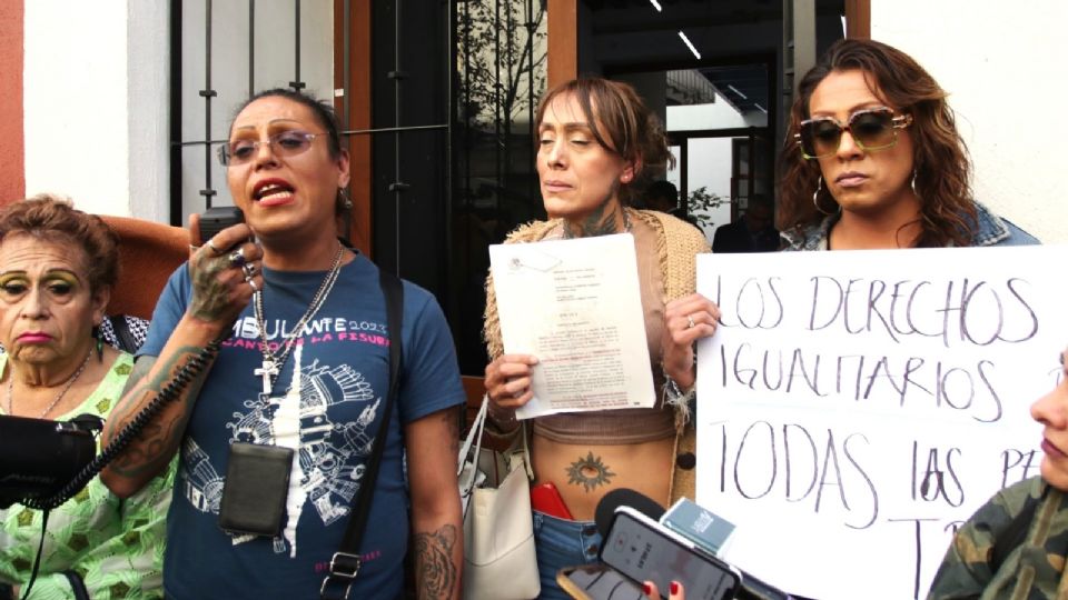 Protesta en la CEAVI.