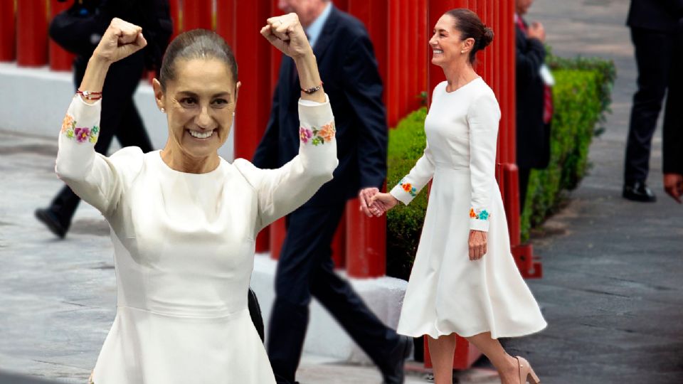 Claudia Sheinbaum tomó protesta como la primera presidenta de México. 
