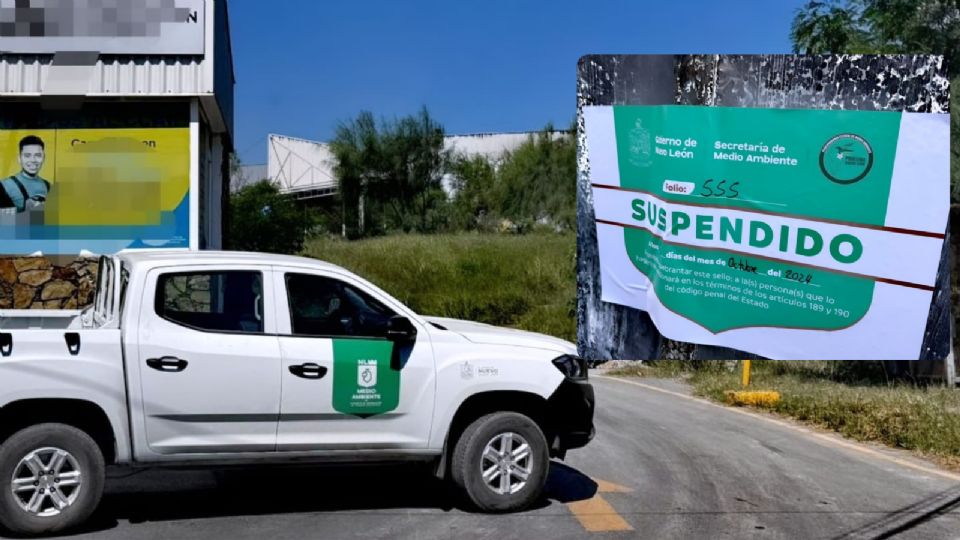 La chatarrera ubicada en el municipio de Apodaca fue suspendida por sobrepasar emisiones contaminante.