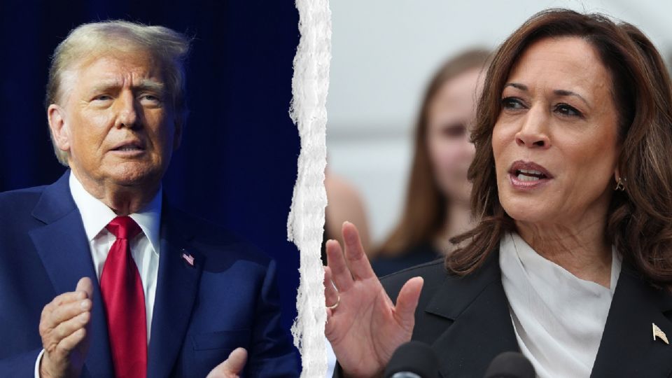 Donald Trump y Kamala Harris.